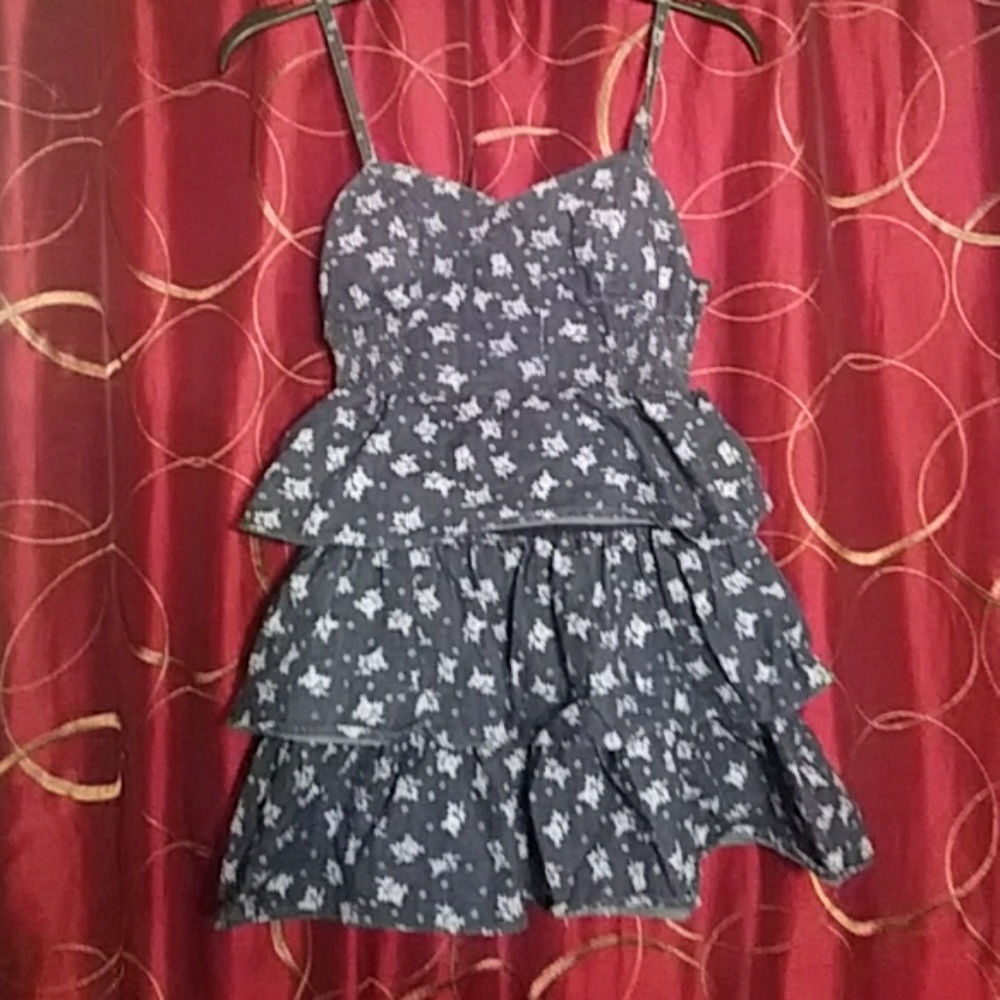 Blue denim summer dress